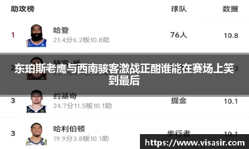 东珀斯老鹰与西南骇客激战正酣谁能在赛场上笑到最后
